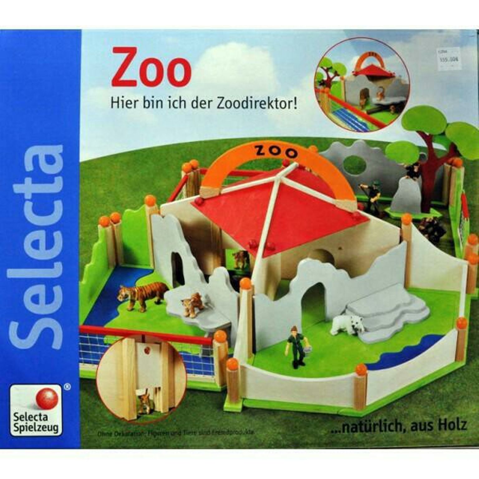 Игровой набор – Зоопарк, деревянный  